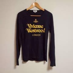 ヴィヴィアンウエストウッド マン ロングスリーブ Tシャツ オーブロゴ プリント ヴィヴィアンウエストウッド マン ロングスリーブ Tシャツ オーブロゴ