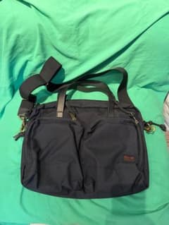 美品 FILSON フィルソン DRYDEN BRIEFCASE ネイビー