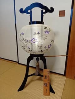 Thumbnail of 本場岐阜大内行灯 黒檀 盆提灯 置き提灯