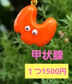 甲状腺 手作り 臓器 キーホルダー - メルカリ