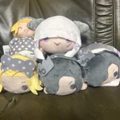 寝そべりぬいぐるみ マスコット 5点セット ジグザグのサムネイル