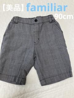 【美品】 familiar ファミリア 90cm チェックパンツのサムネイル