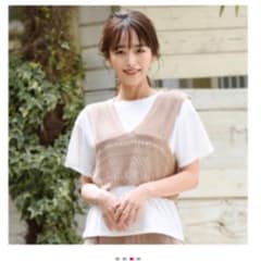 ビスチェ　Tシャツ　しまむら　セットのサムネイル