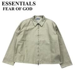 ESSENTIALS FEAR OF GOD ジップブルゾン ベージュ Lサイズ - メルカリ