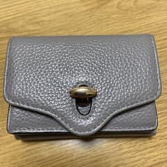 ハシバミ　三つ折り財布　グレーのサムネイル