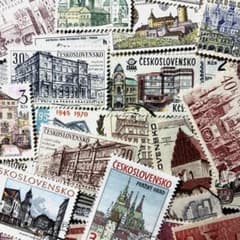 海外切手 使用済み 外国切手 チェコスロバキア 建物 城 建造物 45種