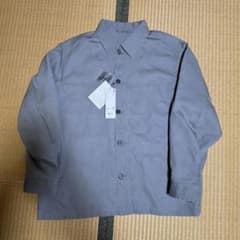 ユニクロC 26SS プレミアムリネンシャツジャケット XL グレーのサムネイル