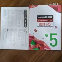 中学受験新演習 サマートレーニング 国語小5 テキスト・解答解説のサムネイル