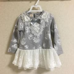 チュニック レース パール リボン キッズ 子供 100のサムネイル