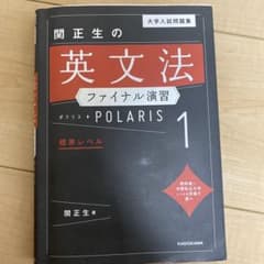 大学入試問題集 関正生の英文法ファイナル演習ポラリス[1 標準レベル]のサムネイル