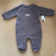 «新品»baby GAP ボア ロンパース カバーオール ブラウン