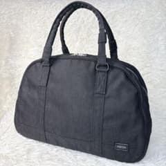 未使用級 吉田カバン ポーター スモーキー ボストンバッグ 大容量 黒
