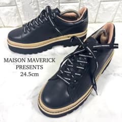 MAISON MAVERICK PRESENTS ブラック スニーカー 24.5 - メルカリ