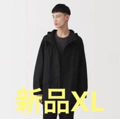 2026新品XLサイズMUJI Labコットンライトキャンバスフーデッドブルゾン