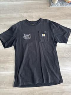 Carhartt フクロウ刺繍 ポケットTシャツ ブラック Mのサムネイル