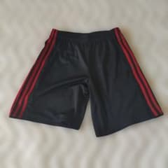 お値下げ　adidas ハーフパンツ 黒/赤 サッカー　160 - 5