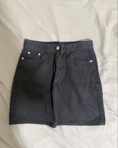 DAILYJOU ブラックデニムミニスカートのサムネイル