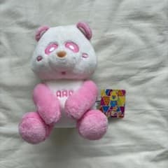 AAA え〜パンダ おすわり ぬいぐるみ ピンク