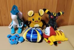 ポケモン ぬいぐるみ まとめ売り ルリリ　ピカチュウ　スイクンなどのサムネイル