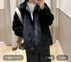 レプシィム】ドロストマイクロファーブルゾン ブラック タグ付き未使用