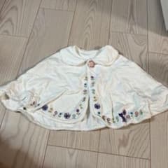 ホワイト ベビーポンチョ Fサイズのサムネイル