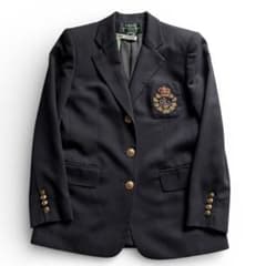 USA製 ローレンラルフローレン 紺ブレ 金ボタン モール刺繍 6P - メルカリ