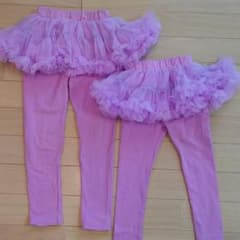 姉妹お揃い　フリルスカッツ　2枚セット　サイズ110/86のサムネイル