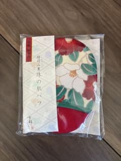 京都しるく 絹羽二重 珠の肌パフ 洗顔パフのサムネイル