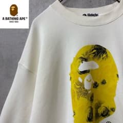 【激レア】A BATHING APE ベイプ　スウェット　ビッグロゴ　トレーナー