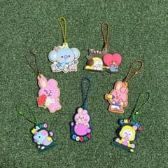 [Unused] BT21 Rubber Mascot 7-Piece Set COOKY CHIMMY BTS