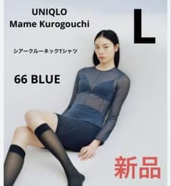 【値下げ】mame kurogouchi / シアークルーネック ユニクロ（UNIQLO） × Mame Kurogouchi シアー クルーネック Tシャツ