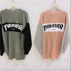 jouetie×THRASHER 袖切り替えカーディガンのサムネイル