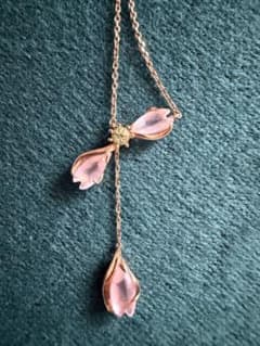 レア| スタージュエリー/STAR JEWELRY　ネックレス K10 桜 可愛のサムネイル