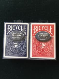 [絶版 新品未使用]復刻版バイスクル ビンテージバック赤青各1個 m20370701615_1.jpg?1588232267