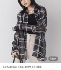 フェードチェックレギュラーシアーシャツ　JEANASISのサムネイル