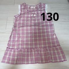 HAPPY MAIL ノースリーブワンピース 130cm ピンクのサムネイル