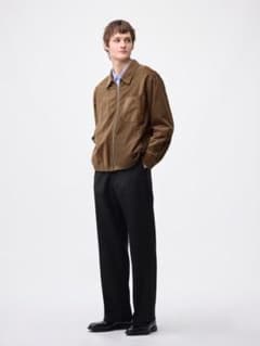 GU ワイドスラックス(丈長め78.5cm) M ブラックのサムネイル