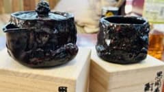 超稀少　人気作者　榊原啓司　黒備前　宝瓶  湯呑セット 超稀少 人気作者 榊原啓司 黒備前 宝瓶 湯呑セット - メルカリ