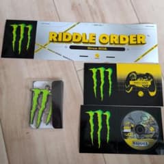 Monster Energy RIDDLE ORDER 스티커 열쇠 고리