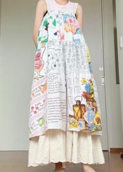 vintage パッチワークロングスカート ジャンティーク OTOE 着画 vintage パッチワークロングスカート ジャンティーク OTOE 着画 - メルカリ