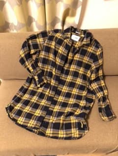 ニコアンド　niko and... フランネル　ロングシャツ　シャツワンピースのサムネイル