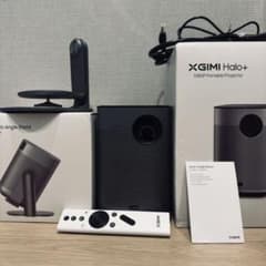 Gimi Halo プロジェクター 本体　ジャンク品　箱　取説付き 未使用に近い X GIMI Halo + 箱付 スタンド付 プロジェクター - メルカリ