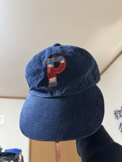 papasデニムキャップ Pロゴ刺繍のサムネイル
