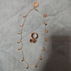 ゴールドカラー ネックレス リング セットのサムネイル