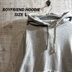 ニ*ス様 BOYFRIEND HOODIE ヘザーグレー Lサイズのサムネイル