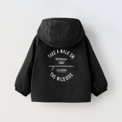 ZARA kids フード付きジャケット 黒 92cm - メルカリ