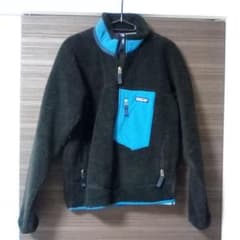 patagonia フリース ジャケット 黒/青のサムネイル