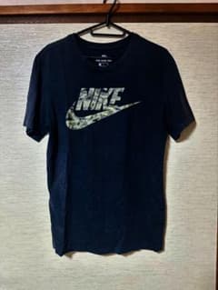 NIKE カモフラージュロゴ Tシャツ ブラック Sサイズ - 5