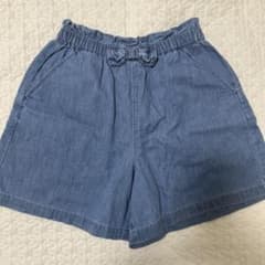 新品 楽ちんキュロット デニム 130cmのサムネイル