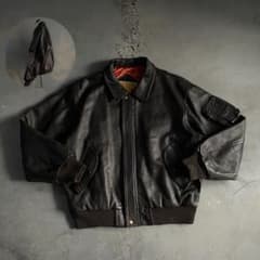 type :A-2“authentic“牛革 “短丈“bomber jacket type :A-2“authentic“牛革 “短丈“bomber jacket - メルカリ